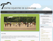 Tablet Screenshot of centre-equestre-guerledan.com